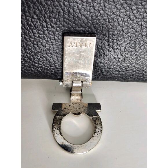 Salvatore Ferragamo Black Pebbled Leather Wallet Italy Read Description - Picture 6 of 10